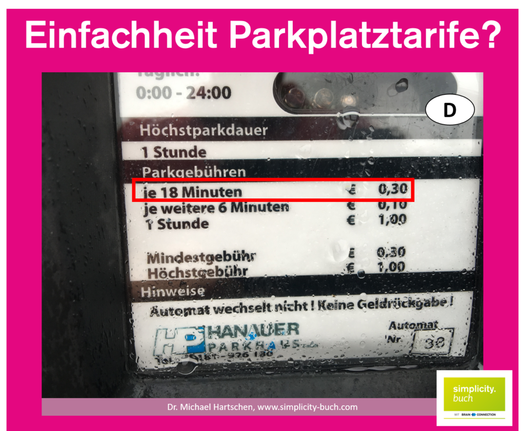 Parkschein 2 simplicity. Buch