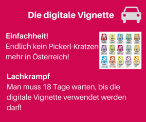 Die digitale Vignette Österreich Einfachheit Pickerl